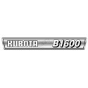 aufkleber-satz motorhaube Kubota B1600